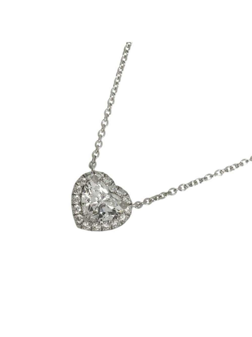 Harry Winston Heart Shape Diamond Necklace 41 Pt